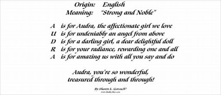 Audra meaning of name